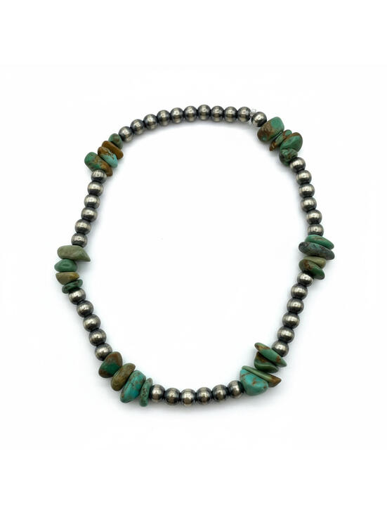 Jewelry - Authentic Carico Lake Turquoise & Sterling Silver 925 Bead Stretch Bracelet